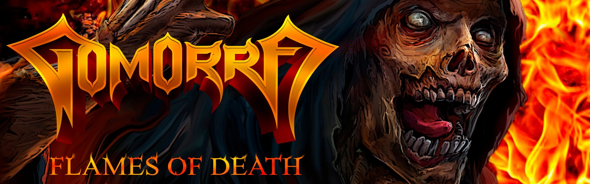 B Flames Of Death Banner