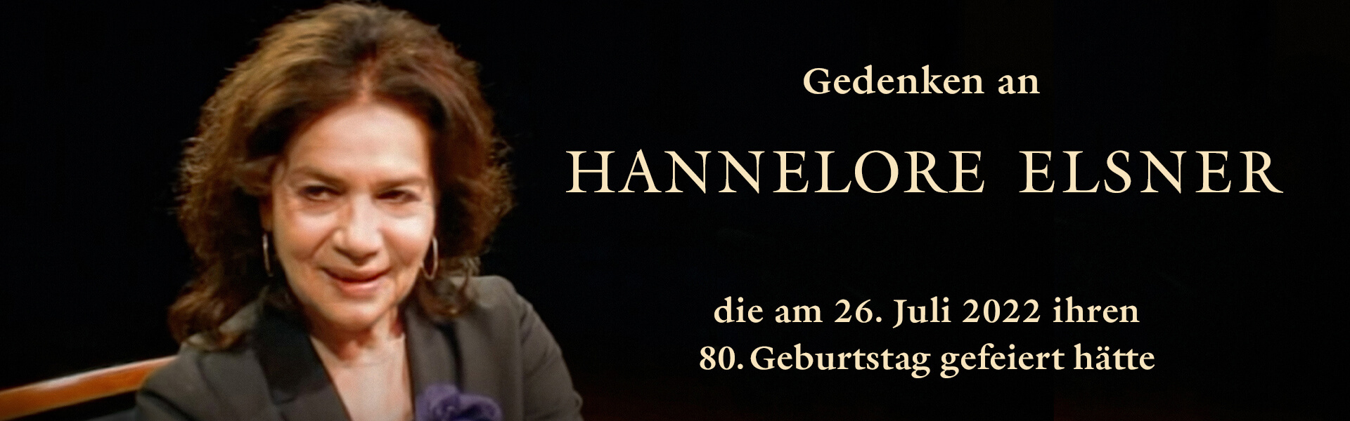 Hannelore Elsner Banner Website